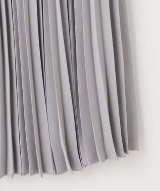 ANY SIS 【AIコラボ】スタンドカラープリーツ ワンピース ライトグレー