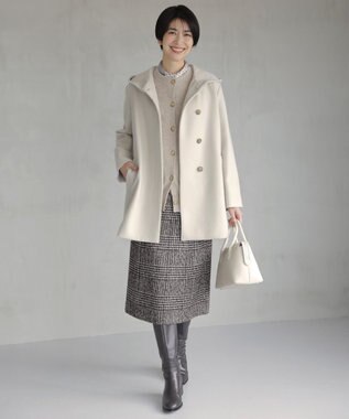 J.PRESS LADIES geometric スクエア スカーフ ブラウン系5