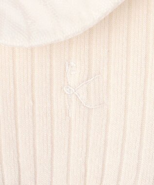 組曲 KIDS 【90-100㎝】バイカラーニットソー ワンピース ライトグレー系