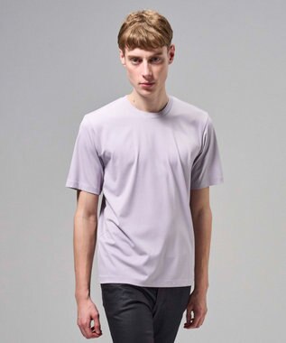 JOSEPH HOMME 【新色追加】ハイゲージベアスムース　クルーネックＴシャツ ライラック系