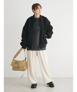 Green Parks 裏起毛ロゴプルオーバー Charcoal Gray