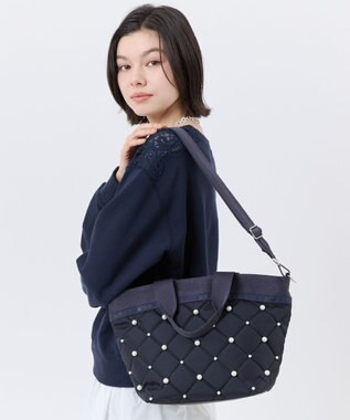 LeSportsac BUCKET TOTE W PEARLS/ディープシーパール