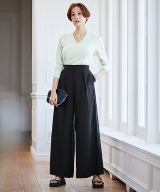 ICB 【洗える】 UnleashLite タックパンツ ブラック系