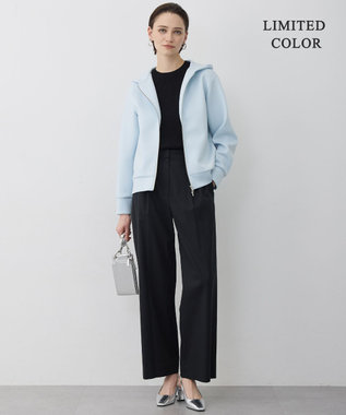 ICB 【先行予約・WEB限定カラーあり】ソフトダンボール ジップアップ フーディ サックスグレー［WEB限定］