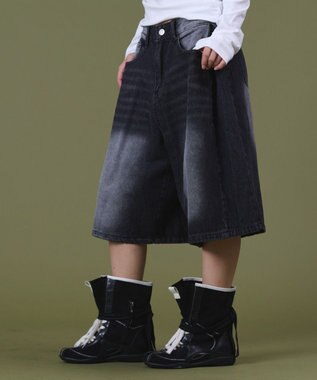 WEGO バギーハーフデニム ブラック