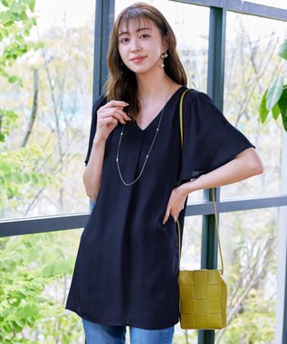 Tiaclasse 【日本製】どんなスタイルにも合わせやすいクリスタルネックレス シルバー