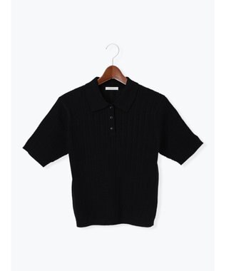 Te chichi ミニケーブルポロニット ブラック