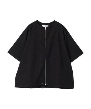 Green Parks AnriettMusee フロントジップジャガードブルゾン Black