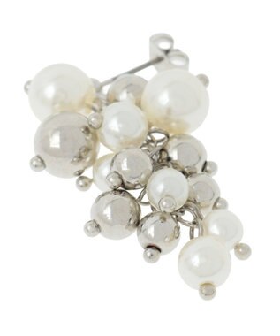 YECCA VECCA パールMIXボリュームピアス Silver