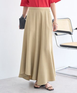 earth music&ecology 【セットアップ対応】キリカエフレアスカート Light Beige