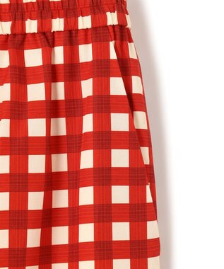 JOSEPH ヴィシー コットンシルク　クロップドトラウザーズ Crimson Combo