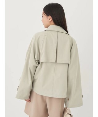 earth music&ecology ショートトレンチコート Light Khaki