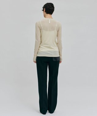 BEIGE， MILLAM / フェイクレザーパッチワイドパンツ F Green