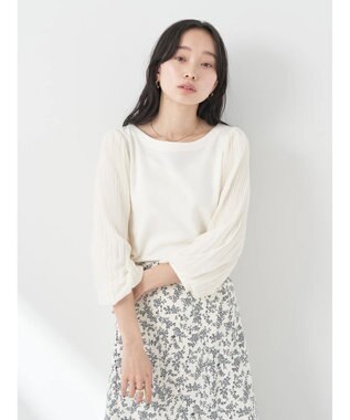 earth music&ecology マジョリカプリーツプルオーバー Off White