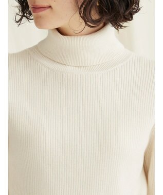 CRAFT STANDARD BOUTIQUE リブタートルネックニットプルオーバー Ivory