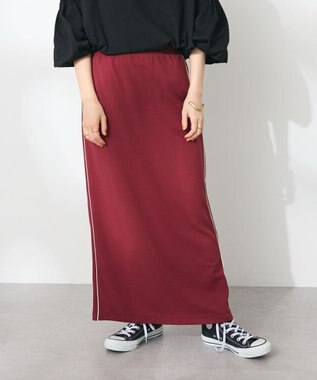 CRAFT STANDARD BOUTIQUE パイピングラインスカート Red