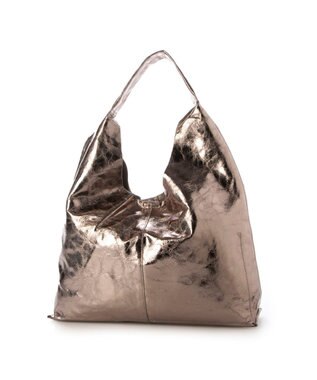 UNBILLION 【テレビ ドラマ着用アイテム】カシュカシュ cachecache / 一枚仕立てホーボーバッグ ダークシルバー