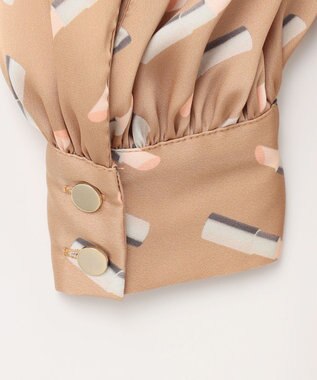 GRACE CONTINENTAL バックシャンリップドレス ベージュ