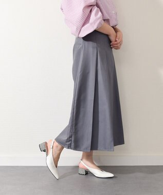 INTER-CHAUSSURES 【INTER-CHAUSSURES】ポインテッドトウVカットバックバンド ホワイトコンビ