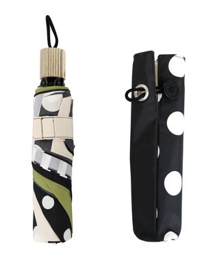 +RING 【UVカット90%以上】【数量限定】レディース向け  折傘 55cm BLK T1232 黒