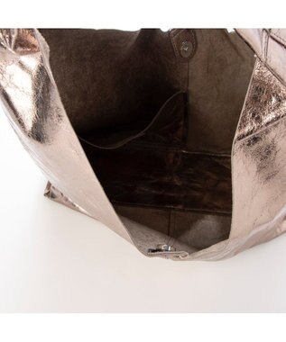 UNBILLION 【テレビ ドラマ着用アイテム】カシュカシュ cachecache / 一枚仕立てホーボーバッグ ダークシルバー