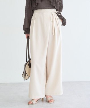 earth music&ecology ラップパンツ Ivory