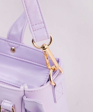 WEGO 【痛バ＆推し活グッズ】きらめきレースアップフリル痛ショルダー ライトパープル