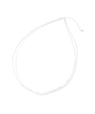 Green Parks ｅｖｅｒｙ　ｗａｌｋ．３ＷＡＹパールＭＩＸネックレス Silver