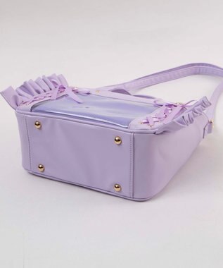 WEGO 【痛バ＆推し活グッズ】きらめきレースアップフリル痛ショルダー ライトパープル