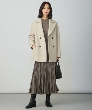 J.PRESS LADIES 【リバーシブル】マーブル ネックレス グレー×ライトグレー系