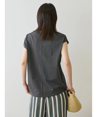 AMERICAN HOLIC 接触冷感フレンチスリーブカットプルオーバー Charcoal Gray