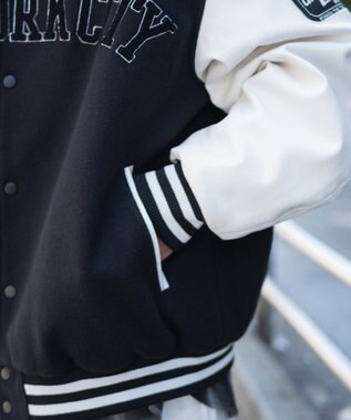 WEGO メルトンワッペンスタジャン ブラック