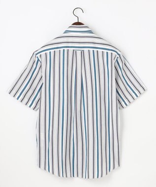 JOSEPH ABBOUD 【サステイナブル・JAPANファブリック】ソアロンストライプ シャツ ネイビー系1