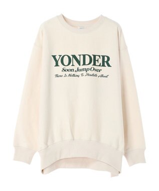 AMERICAN HOLIC ネップ裏毛ロゴスウェット Oatmeal