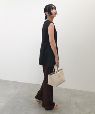 Green Parks カットフレアパンツ Dark Brown