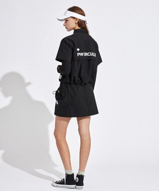 PW CIRCULUS 【WOMEN】ギャザリング スカート ゴルフウェア レディース ブラック系