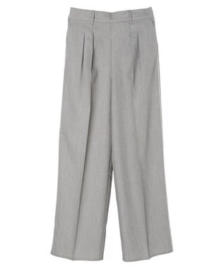 Green Parks パイピングサイドラインワイドパンツ Gray