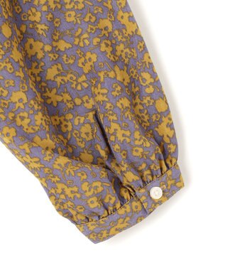 J.PRESS YORK STREET 【WOMEN】フラワープリント プリーツブラウス ライトグレー系5