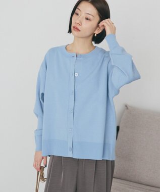 AMERICAN HOLIC クルーネックニットカーディガン Light Blue