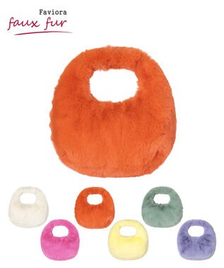 MOONBAT Faviora Faux Fur フェイクファー ワンハンドルバッグ ／ファーバッグ
