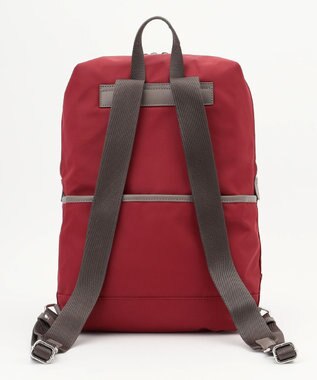 Y'SACCS ナイロン×リサイクルレザー　コンビマルチリュック ワイン