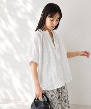 CRAFT STANDARD BOUTIQUE ナチュラルワッシャーブラウス【WEB限定カラー有り】 Off White