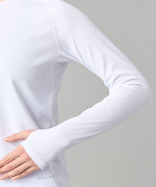 Chacott Chacott BALANCE ランナーズロングスリーブTシャツ ホワイト