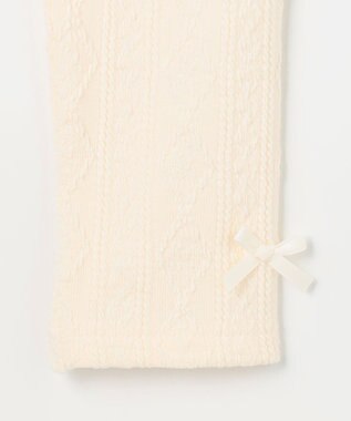 ANY KIDS ケーブル ジャガードレギンス エクリュ