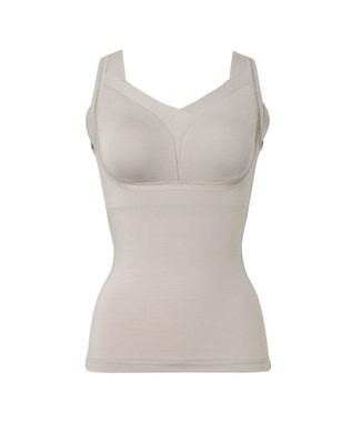 BRADELIS New York 【Yukine inc. 】ゆきねえとろりソフトシルク混ブラキャミ24 とろけるような肌触りで程よく補正 トープ