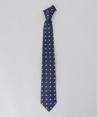 GOTAIRIKU 【日本製】西陣ネクタイ_小紋柄 ネイビー系4