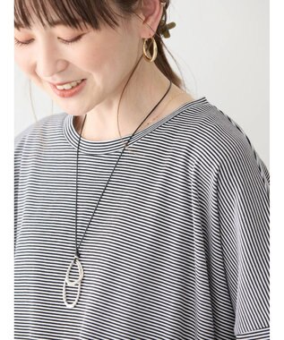 AMERICAN HOLIC ＵＶカット加工ワイドカットプルオーバー Border Black