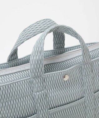 TOPKAPI 【Breath TOPKAPI】ポリメッシュ ショルダー付き A4 トートバッグ ライトグレー