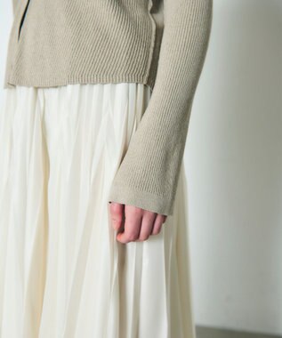 GRACE CONTINENTAL トリコットプリーツスカート キナリ