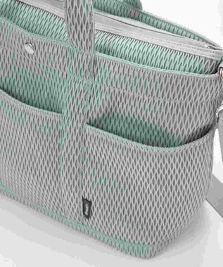 TOPKAPI 【Breath TOPKAPI】ポリメッシュ ショルダー付き A4 トートバッグ ライトグレー